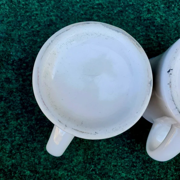 (2) VTG Minnesconsin Coffee Cup Mug Diner Heavy White/Black 12oz USA - Picture 9 of 11